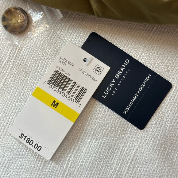 Lucky Brand Green Puffer Jacket with Quilted Design - Picture 11 of 13